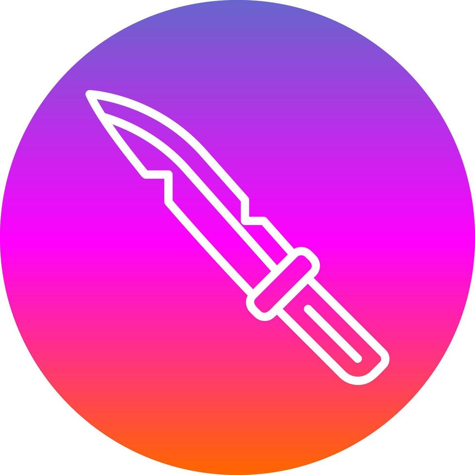 icono de vector de cuchillo