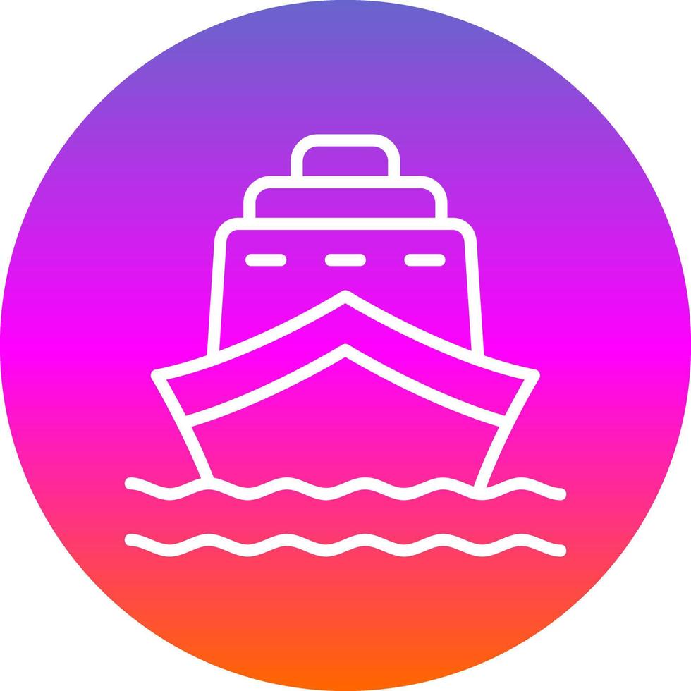 icono de vector de barco