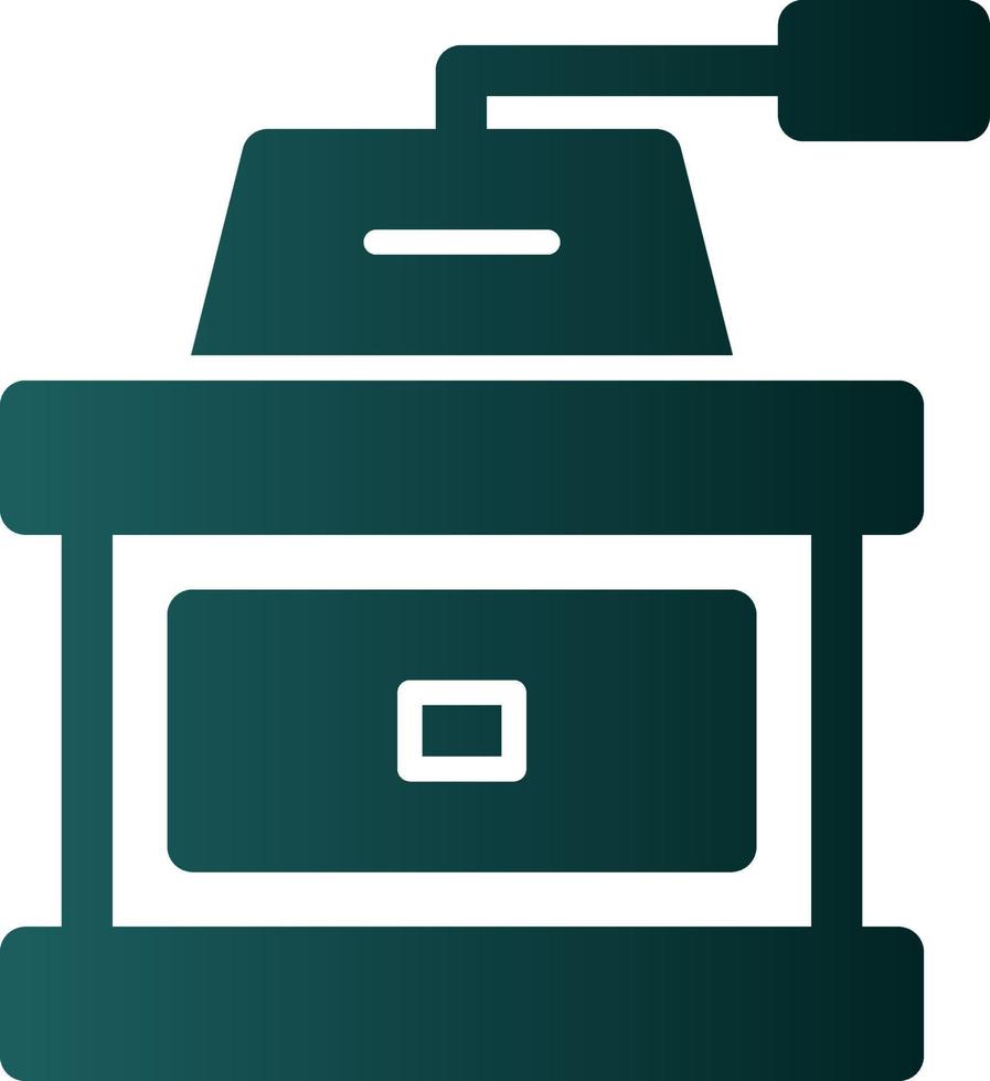 Coffee Mill Vector Icon Design