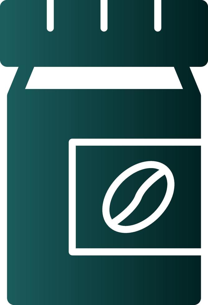 Coffee Jar Vector Icon Design
