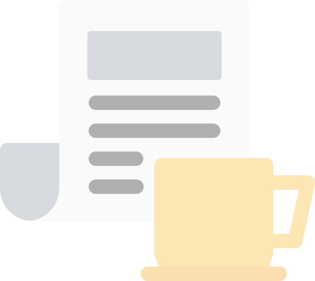 Coffee Newspaper Vector Icon Design