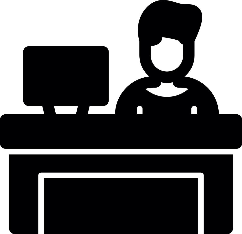 Bar Cashier Vector Icon Design