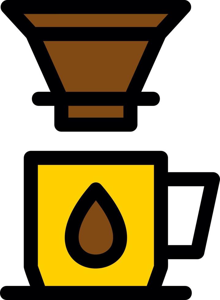 Coffee Dripper Vector Icon Design