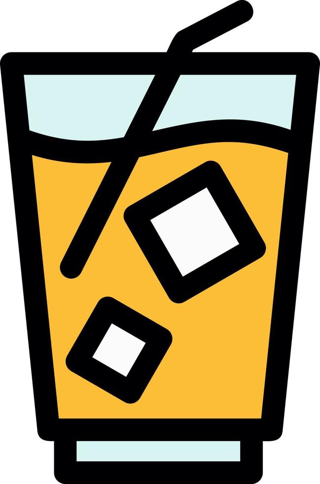 Milkshake Vector Icon Design