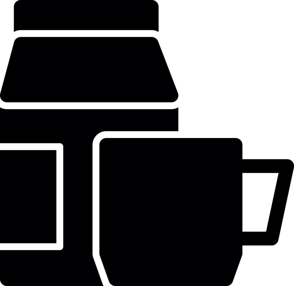 Coffee Milk Vector Icon Design