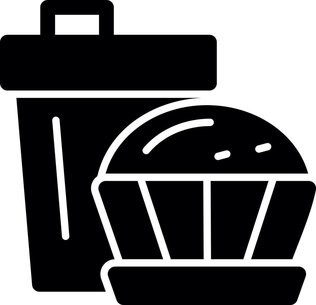 Coffee Muffin Vector Icon Design