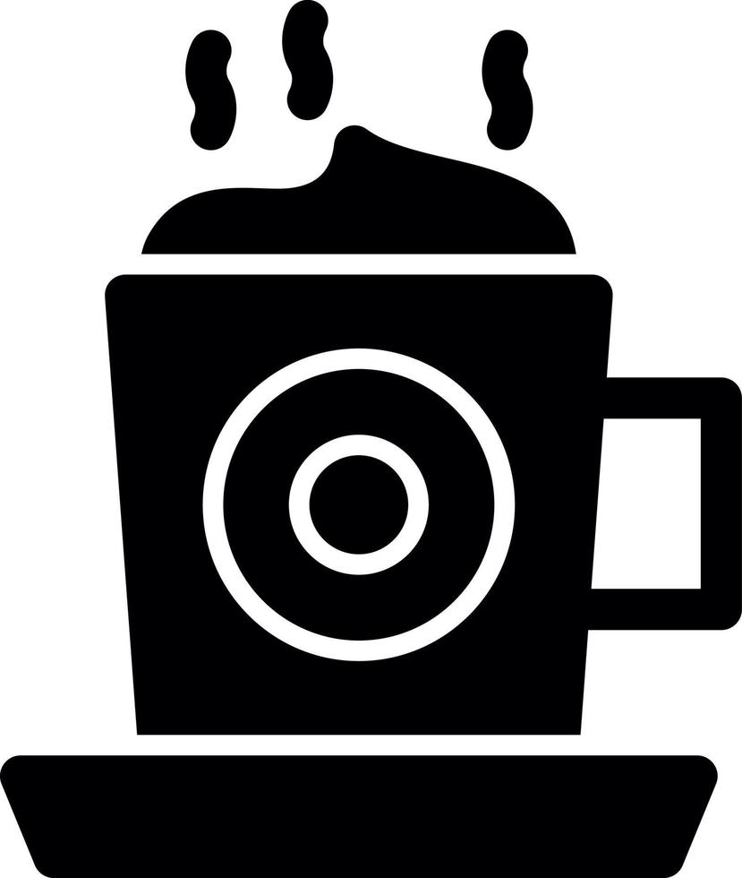 diseño de icono de vector de capuchino