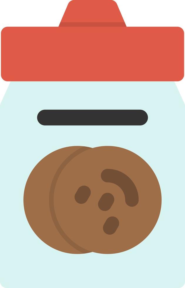 diseño de icono de vector de tarro de galletas