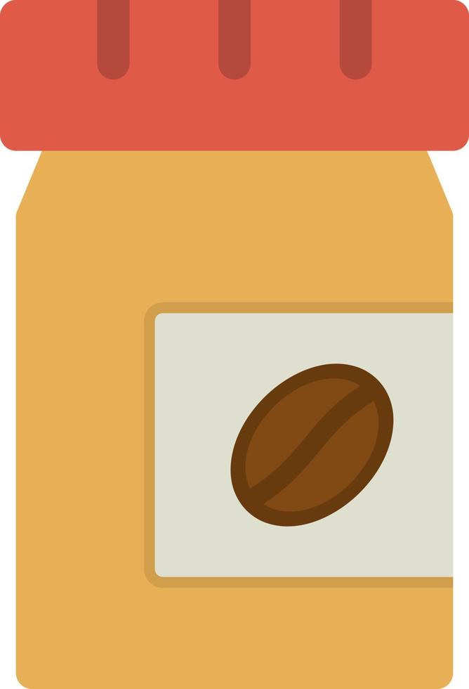 Coffee Jar Vector Icon Design