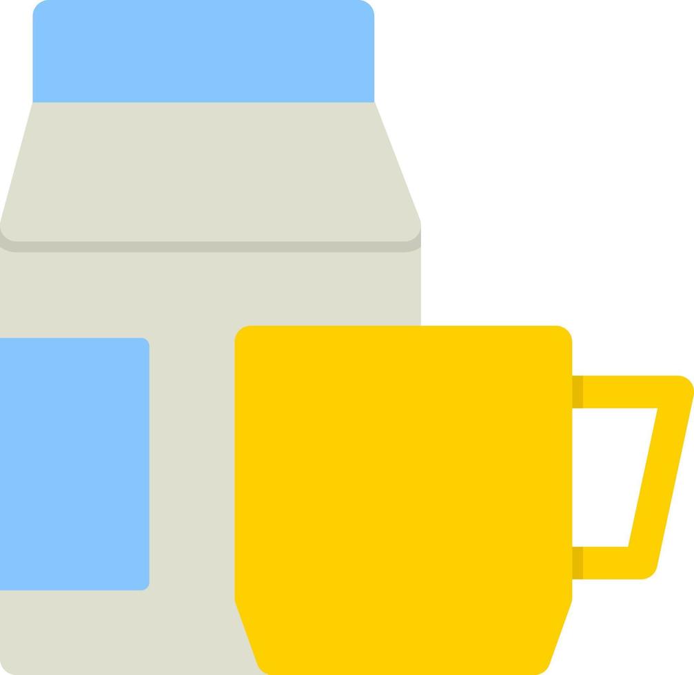 Coffee Milk Vector Icon Design