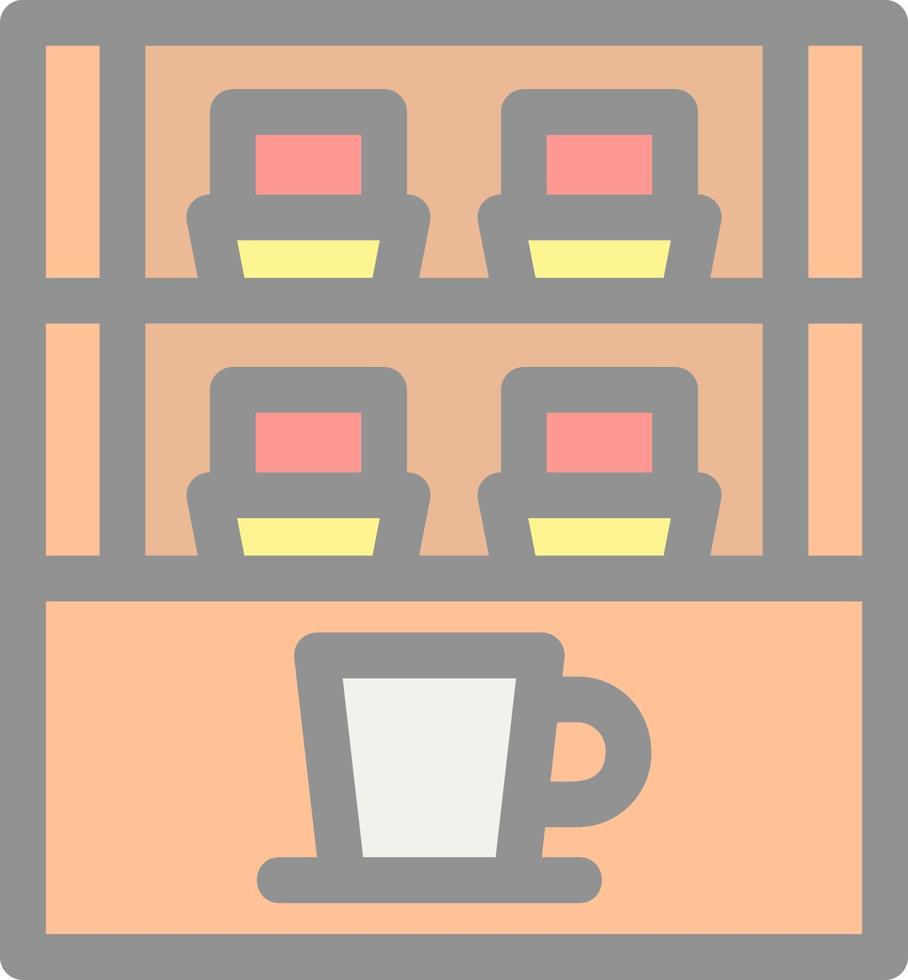 Cafe Showcase Vector Icon Design