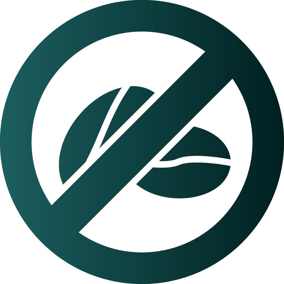 No Caffeine Vector Icon Design