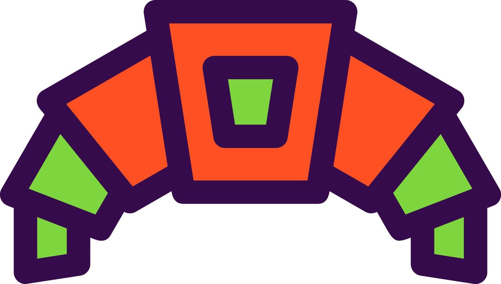 Croissant Vector Icon Design
