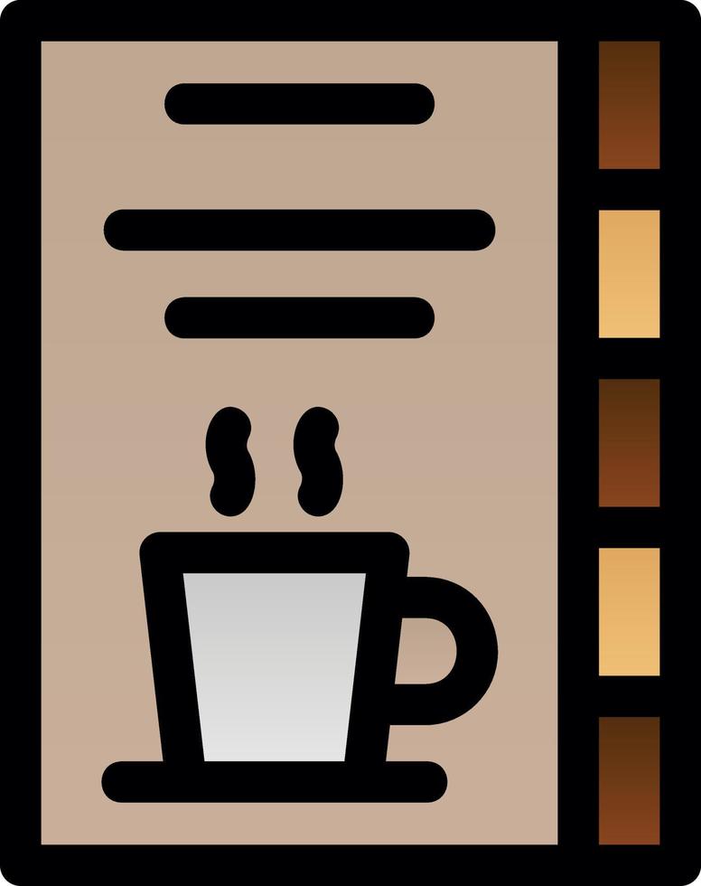 Coffee Card Vector Icon Design