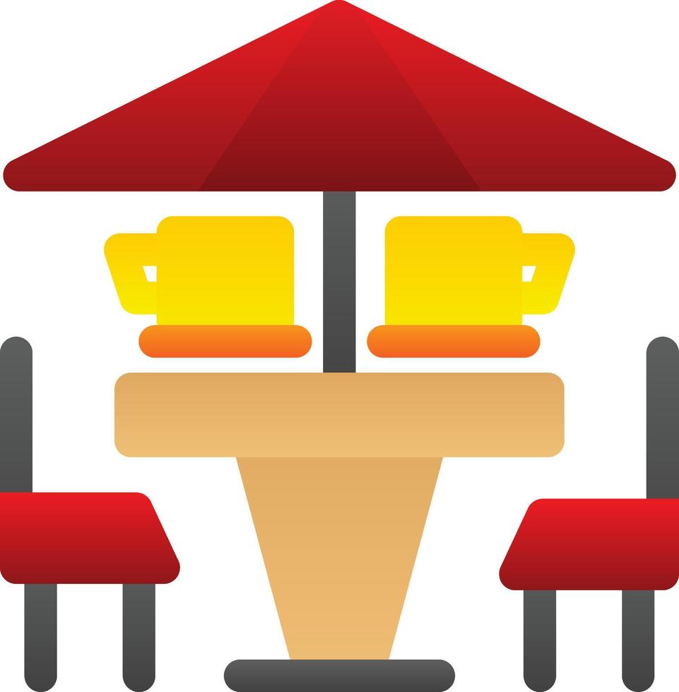 diseño de icono de vector de terraza de café