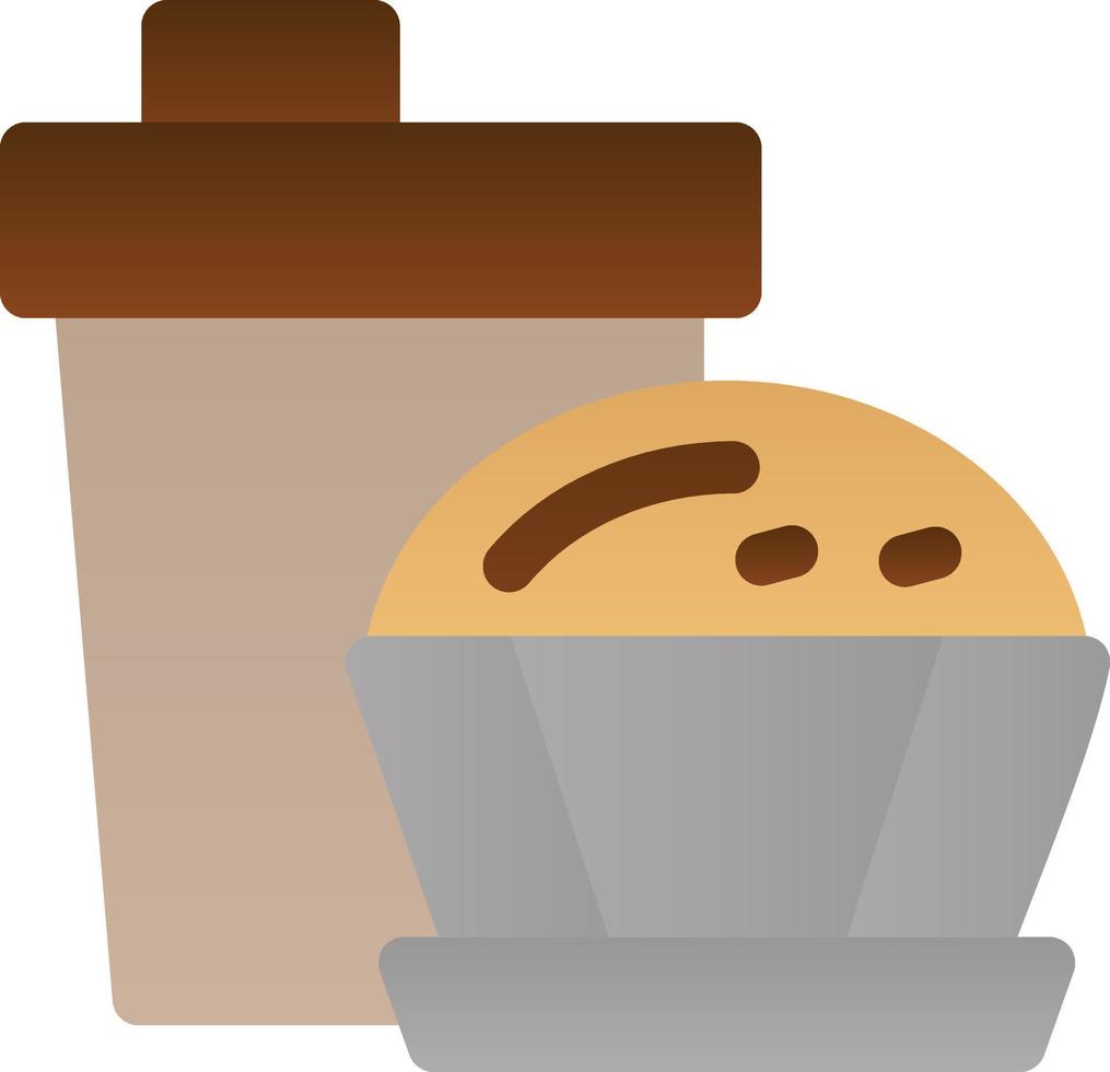 diseño de icono de vector de muffin de café