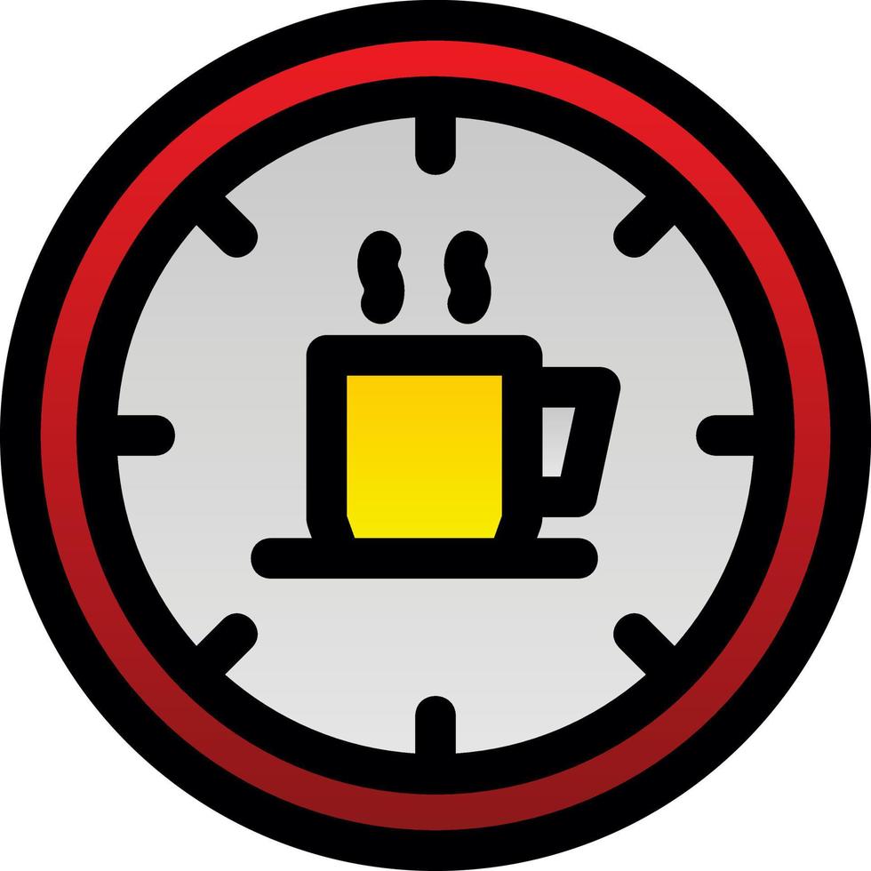 Coffee Time Vector Icon Design