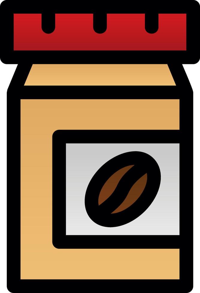 Coffee Jar Vector Icon Design