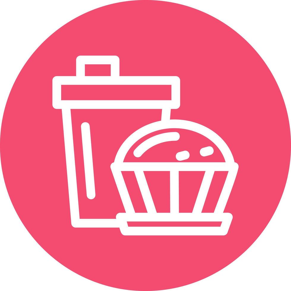 Coffee Muffin Vector Icon Design