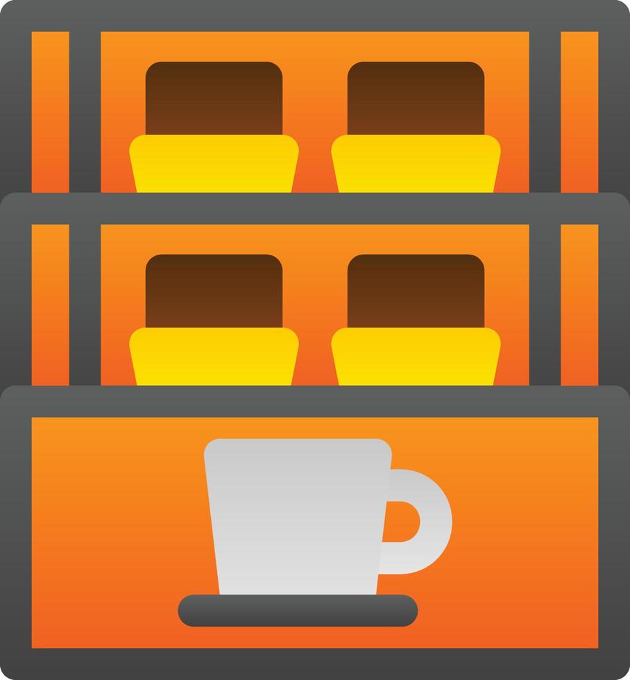 Cafe Showcase Vector Icon Design