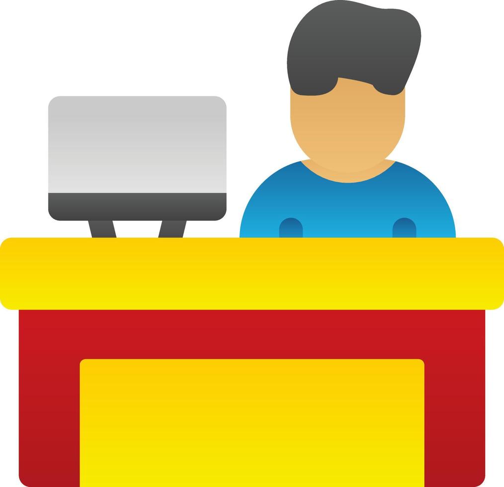 Bar Cashier Vector Icon Design