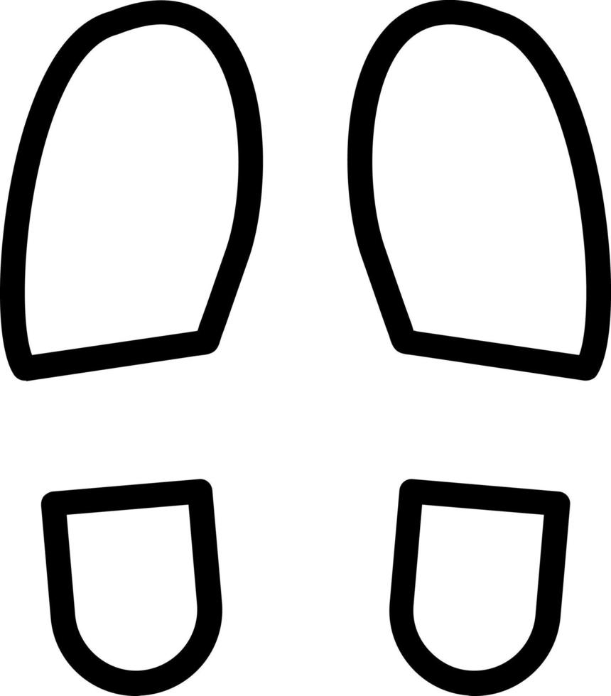 Shoe Prints Vector Icon Design