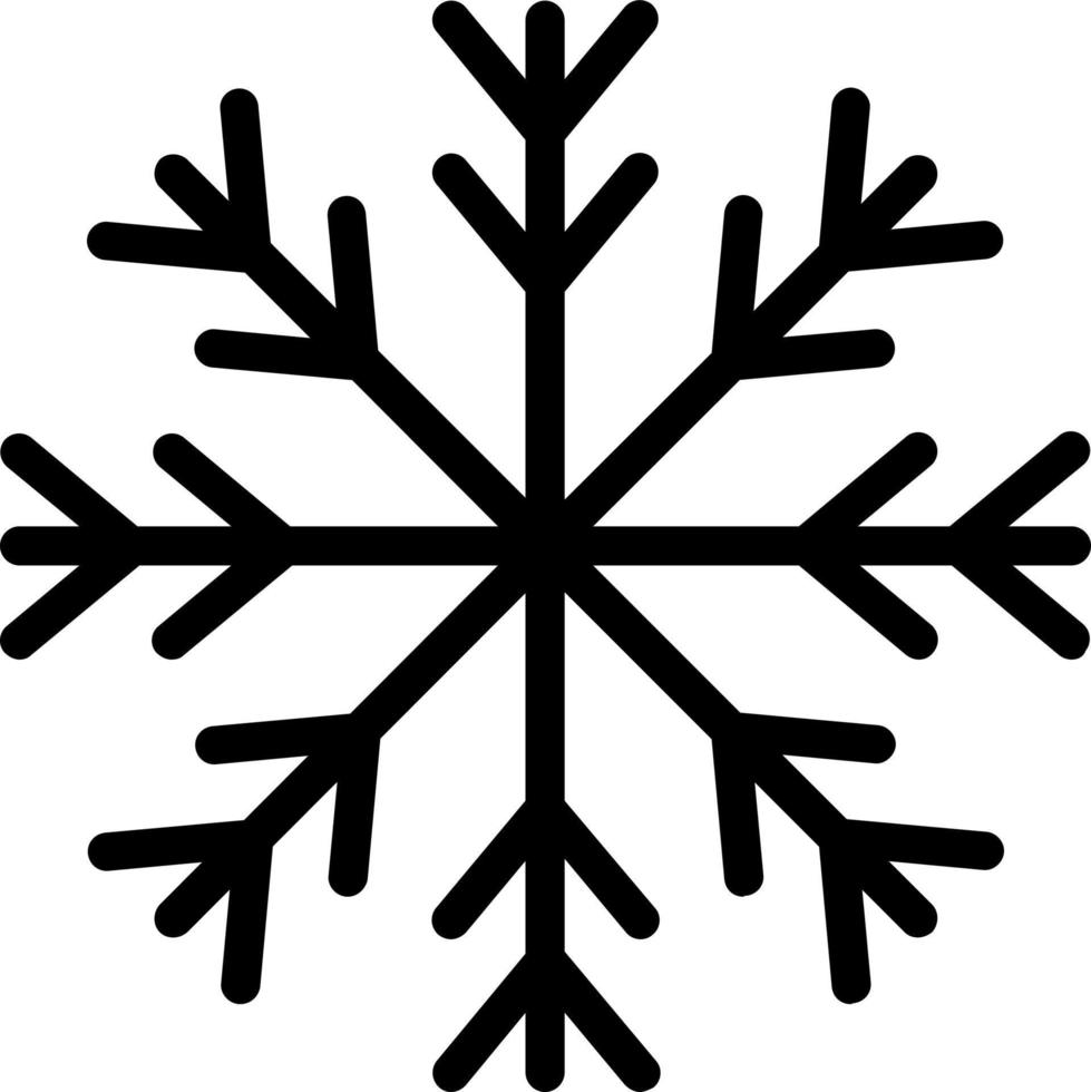 diseño de icono de vector de copo de nieve