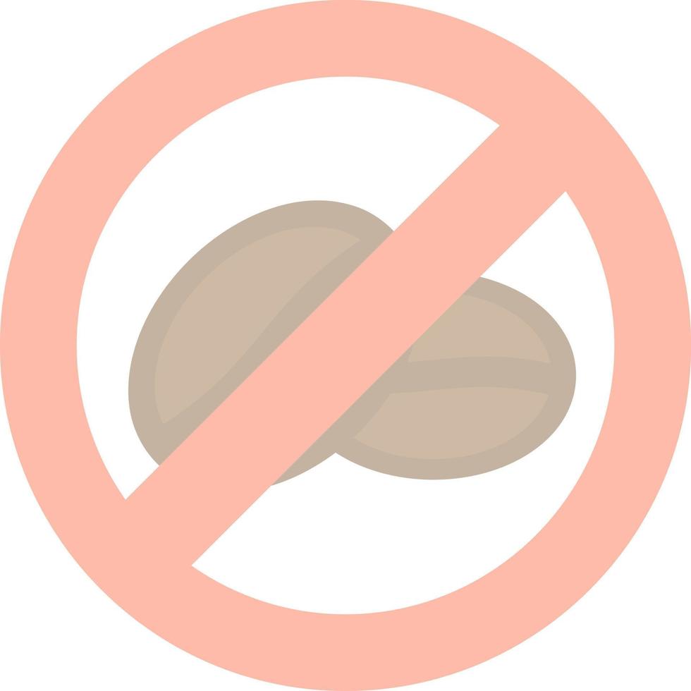 No Caffeine Vector Icon Design