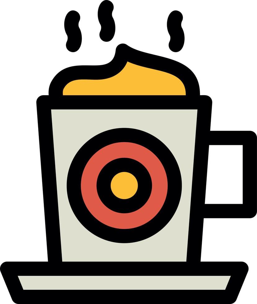 diseño de icono de vector de capuchino