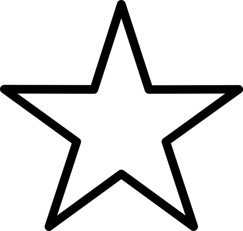 diseño de icono de vector de estrella