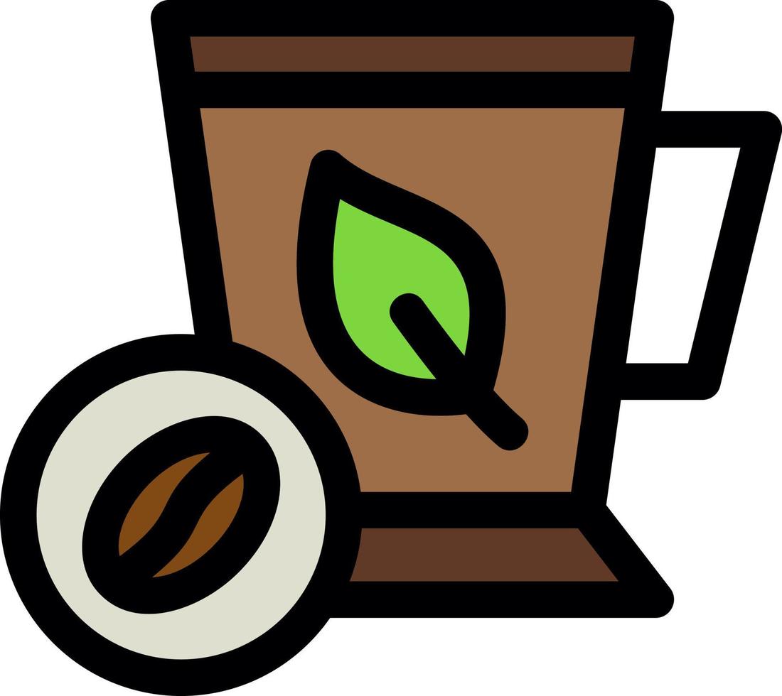 Mint Coffee Vector Icon Design