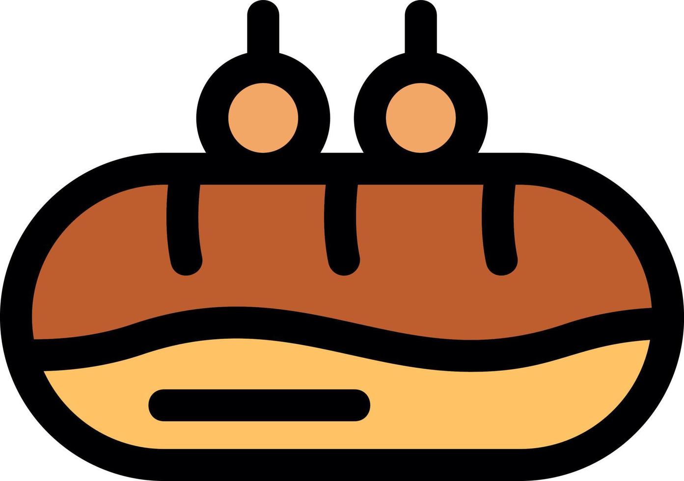 Eclair Vector Icon Design