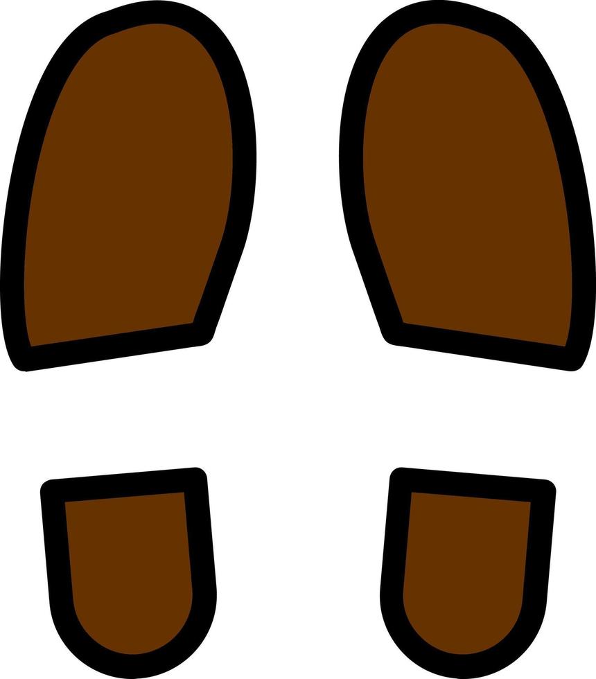 diseño de icono de vector de huellas de zapatos