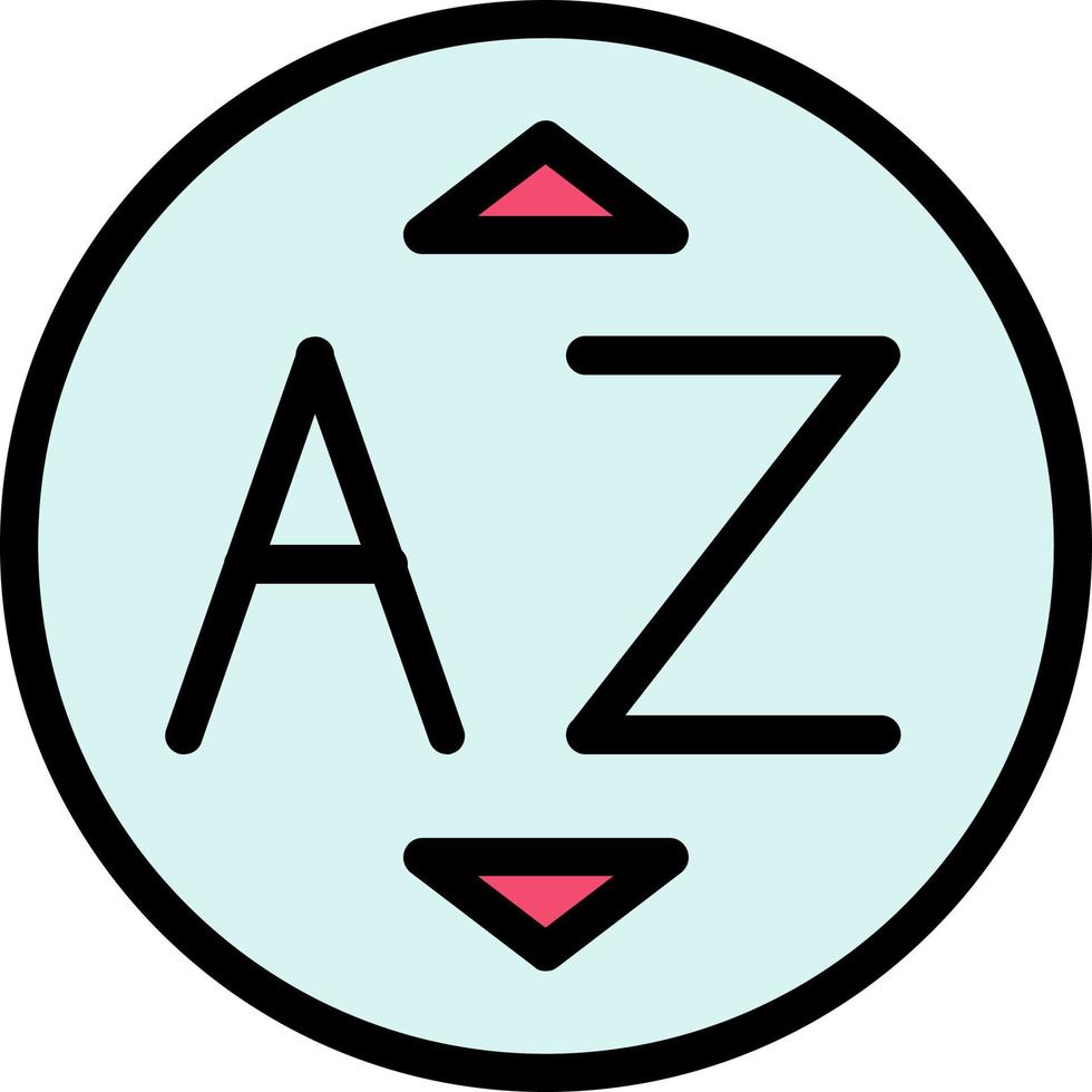 Sort Alpha Down Alt Vector Icon Design