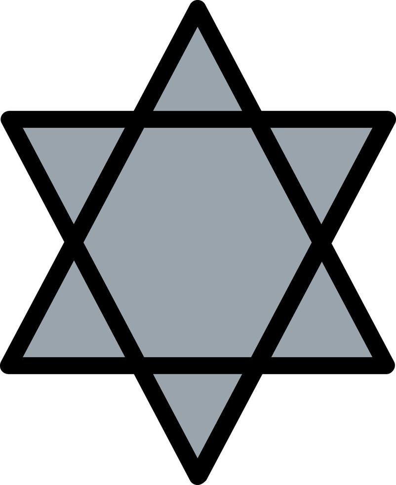 Star Of David Vector Icon Design