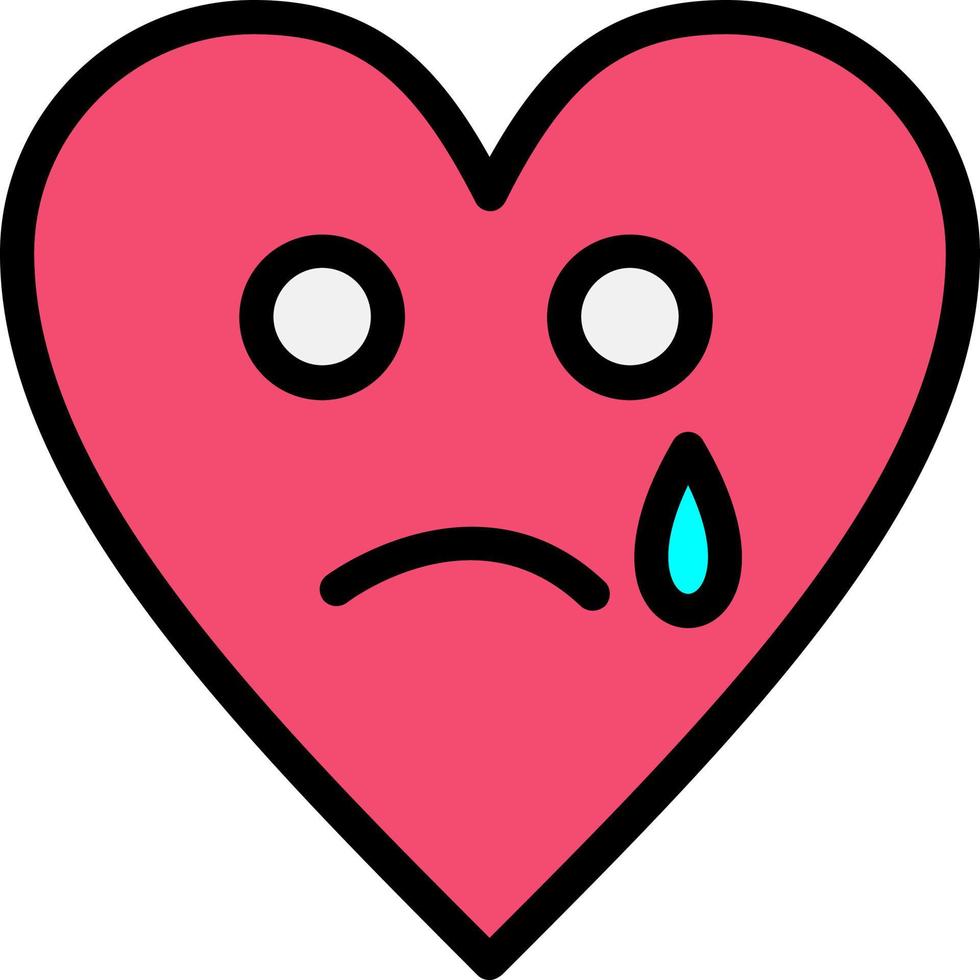 Sad Tear Vector Icon Design