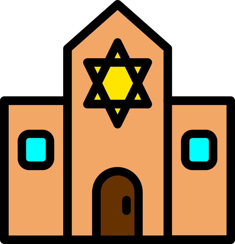 Synagogue Vector Icon Design