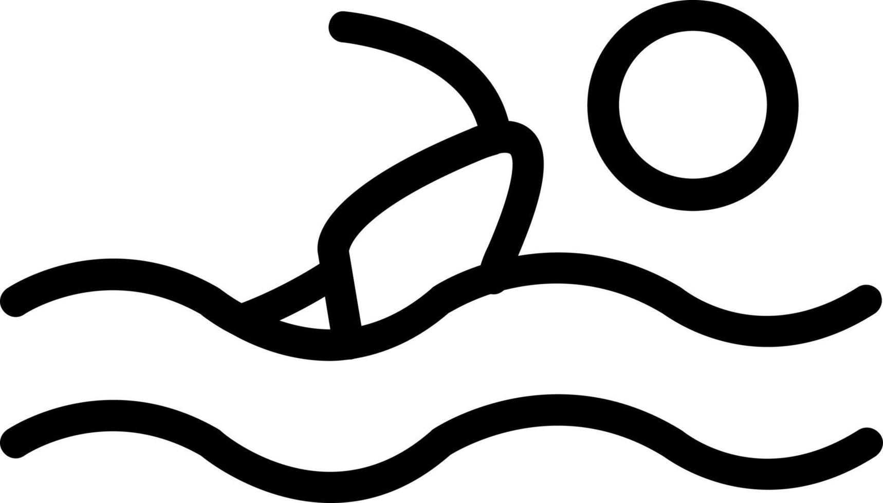 Swimmer Vector Icon Design