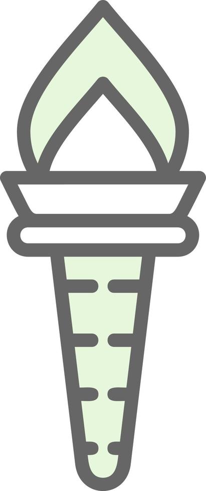 Torch Vector Icon Design