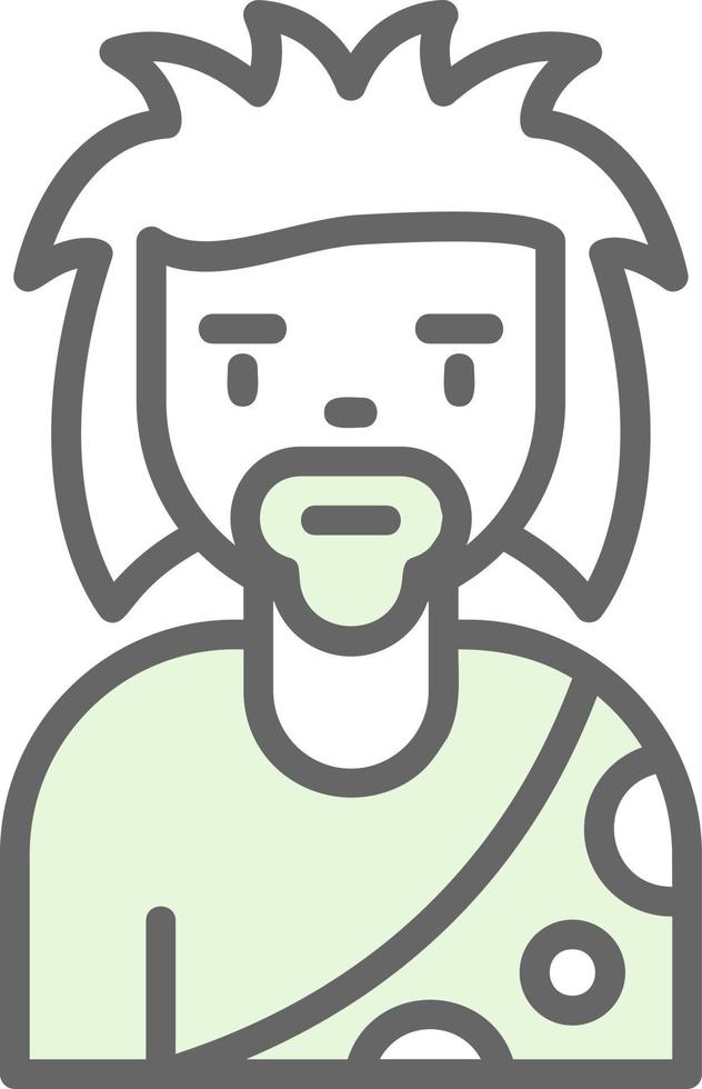 Stone Man Vector Icon Design