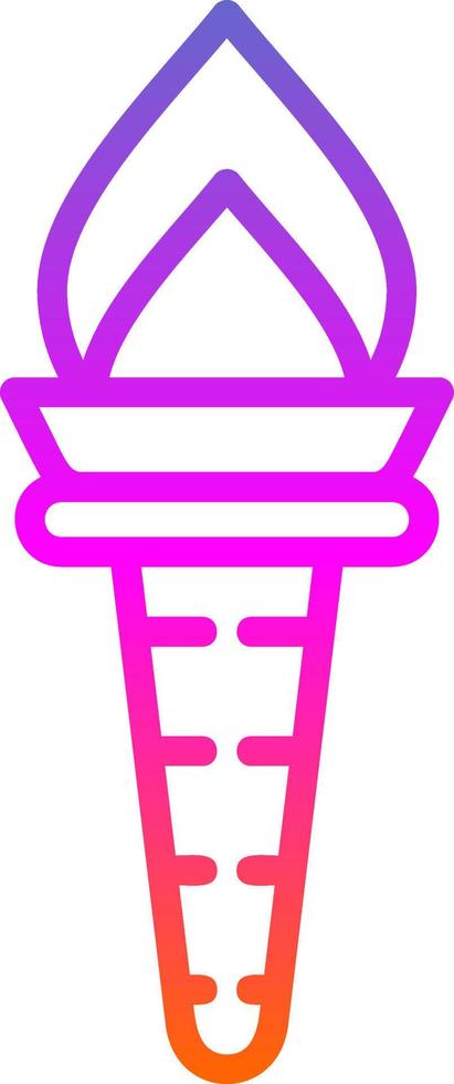Torch Vector Icon Design