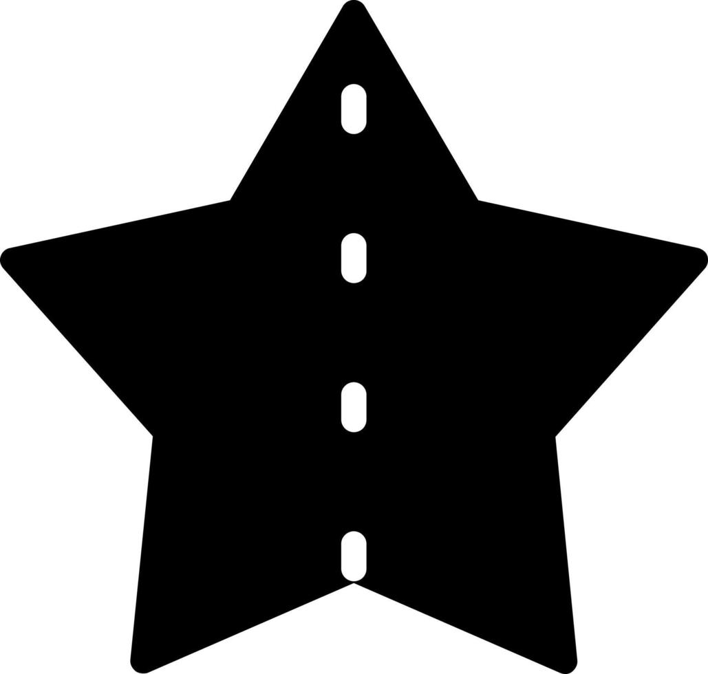 diseño de icono de vector de media estrella