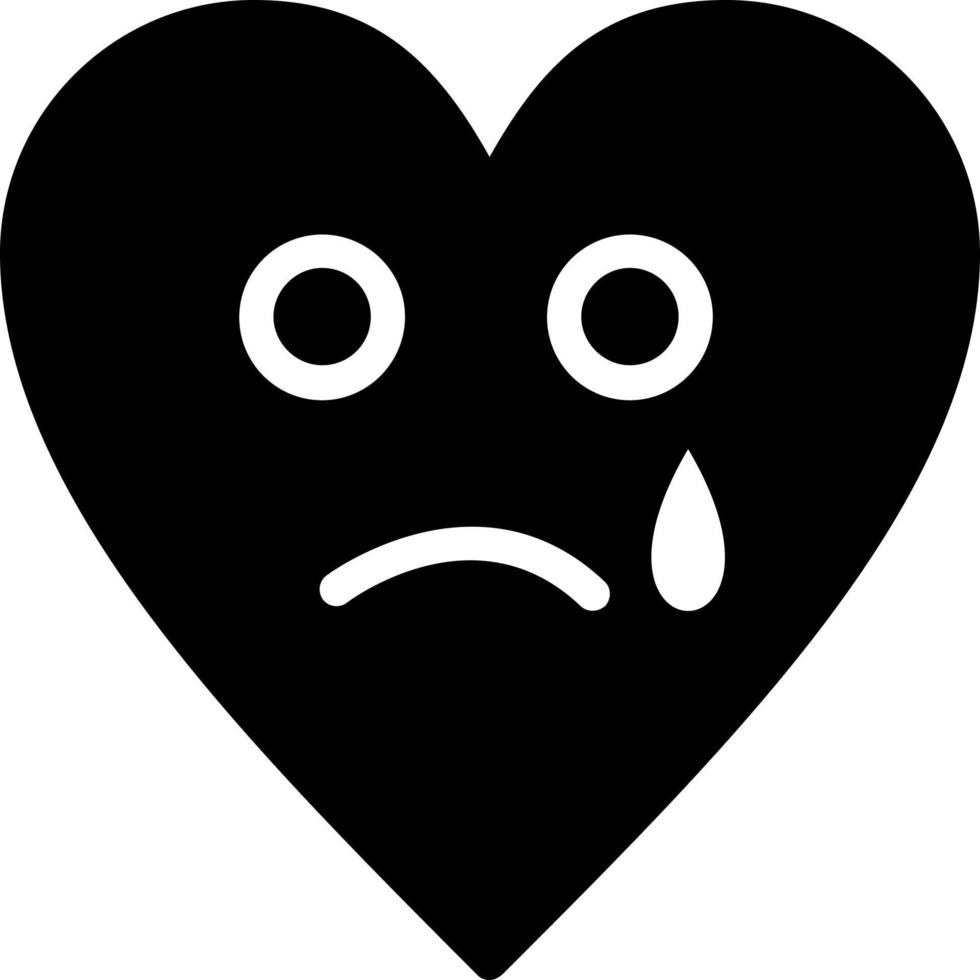 Sad Tear Vector Icon Design