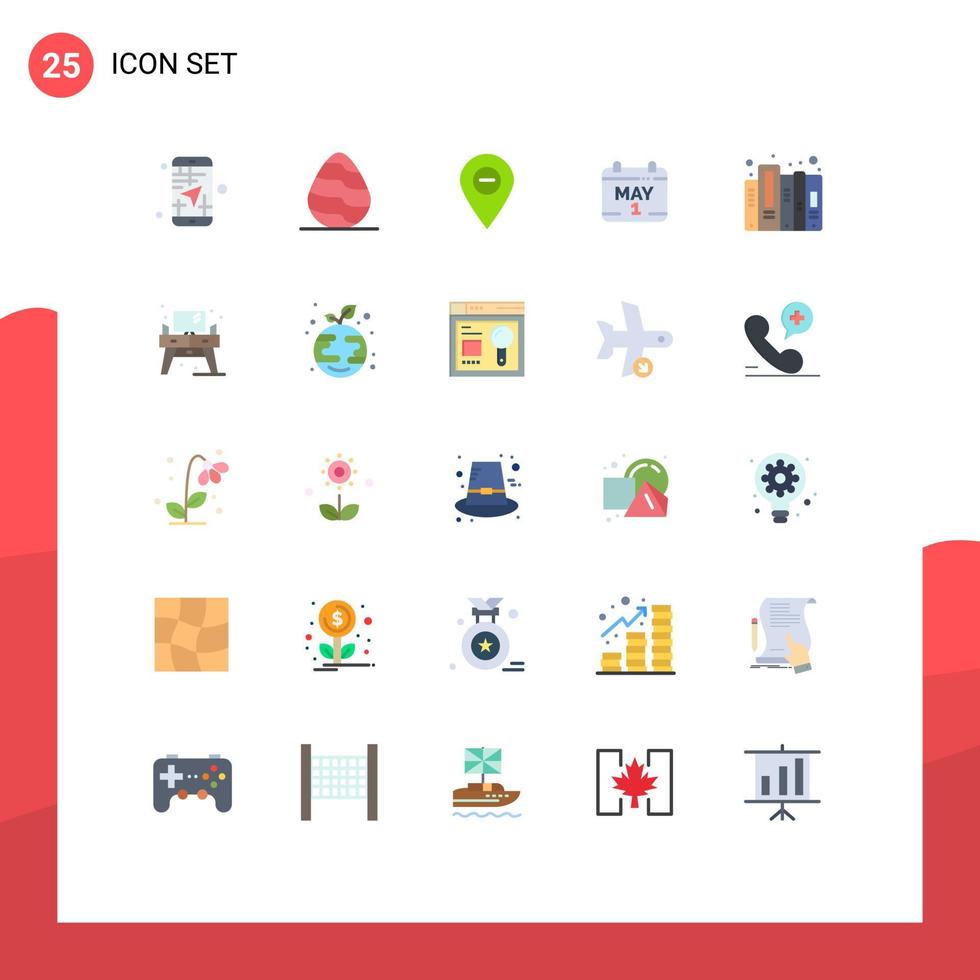 paquete de iconos de vector de stock de 25 signos y símbolos de línea para elementos de diseño de vector editables de marcador de calendario de primavera de fecha de hora