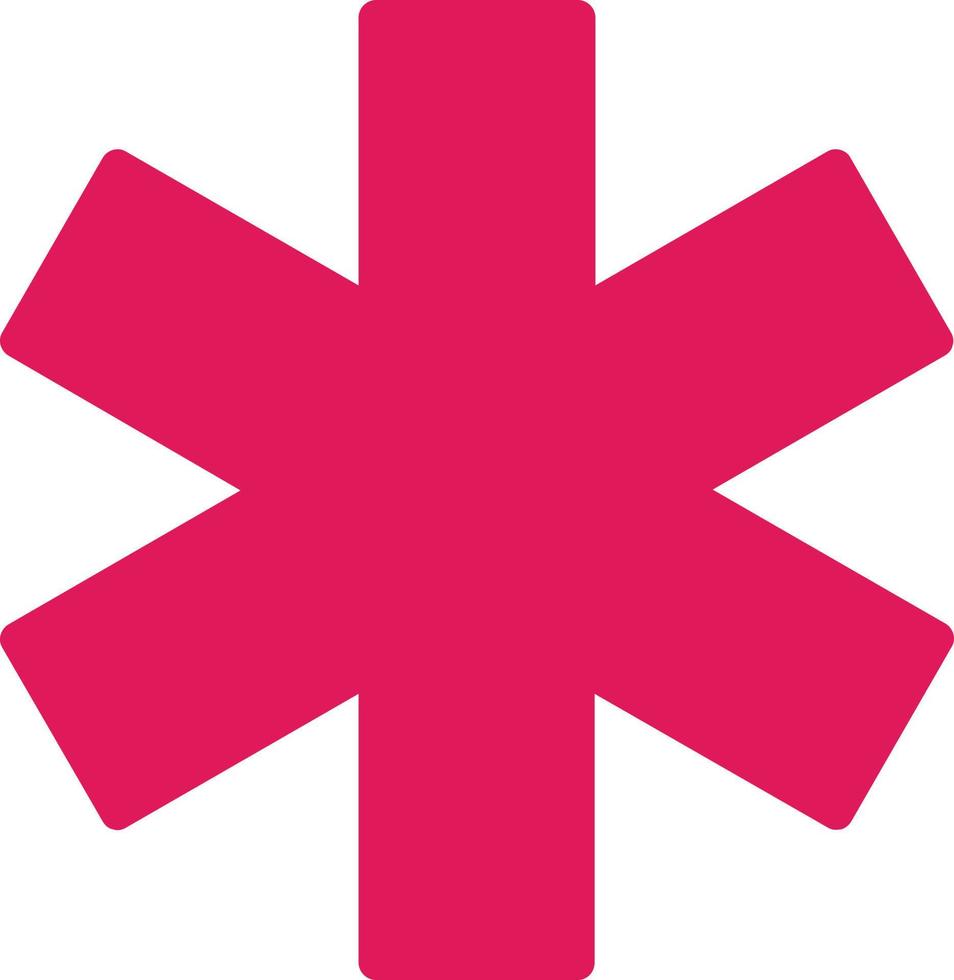 Star Of Life Vector Icon Design