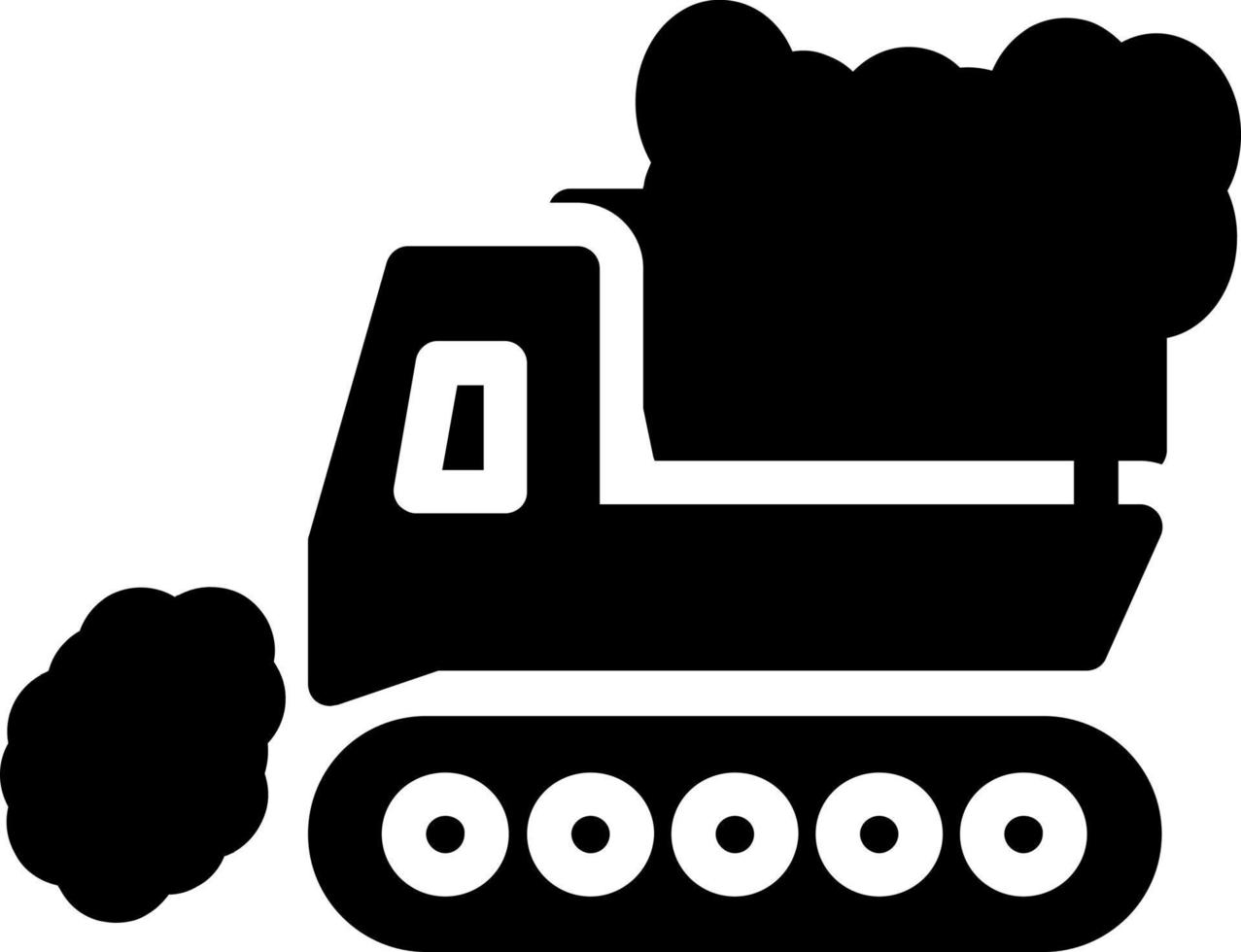 Snowplow Vector Icon Design