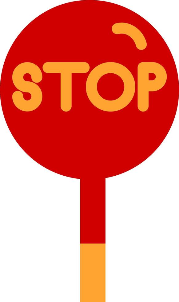 Stop Vector Icon Design