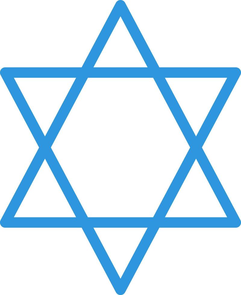 Star Of David Vector Icon Design