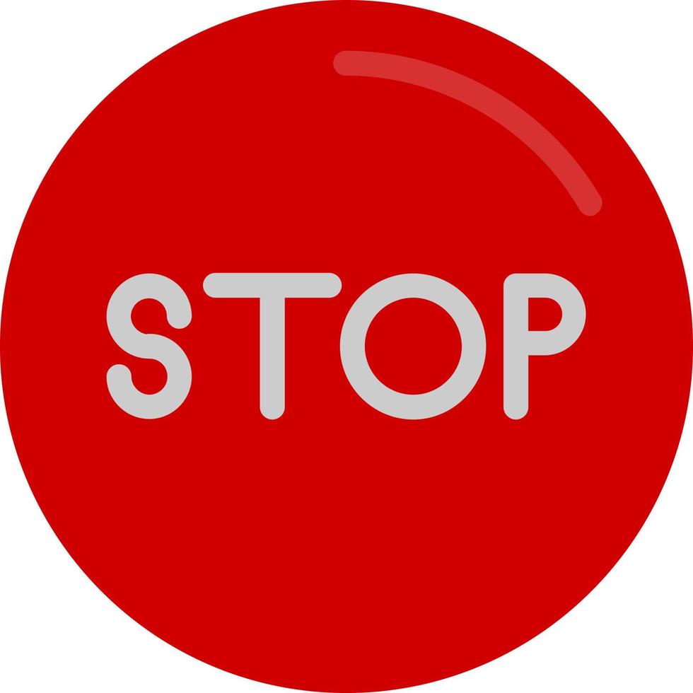 Stop Circle Vector Icon Design