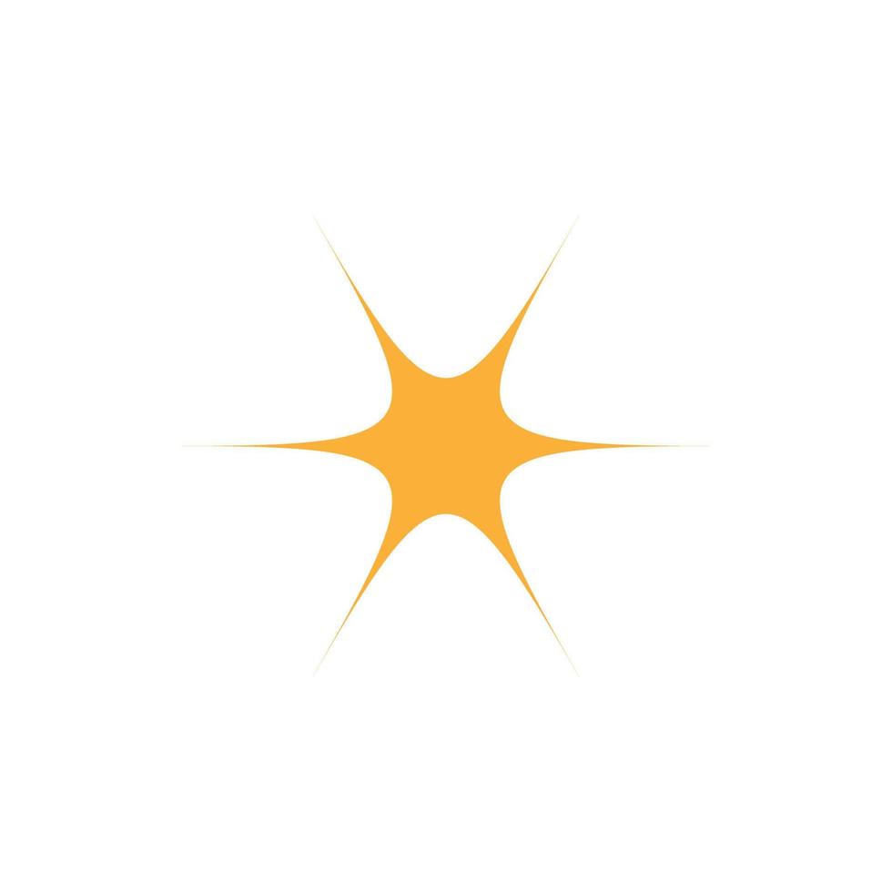 logotipo de estrella simple y moderno vector